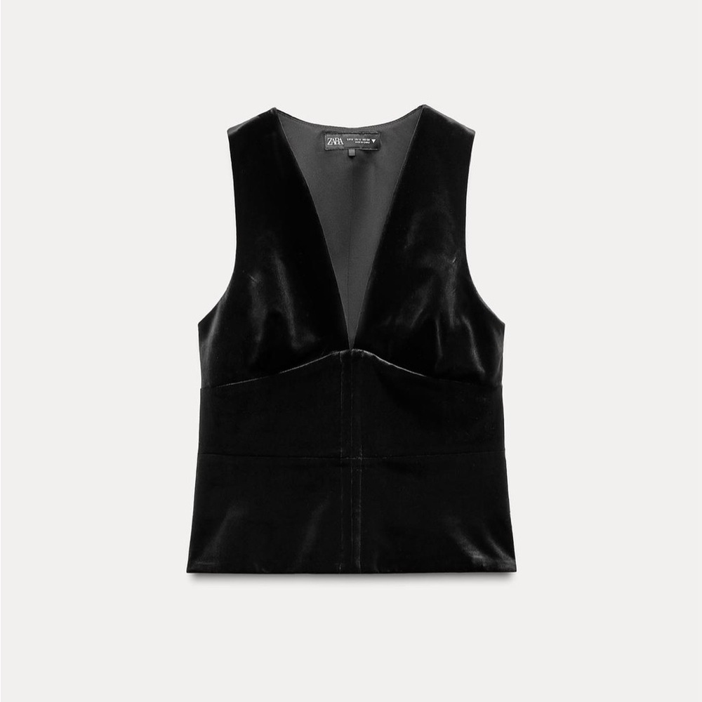 Velvet V Neck Top